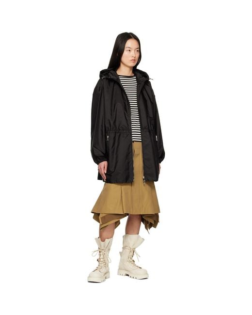 Moncler Black Wete Hooded Jacket