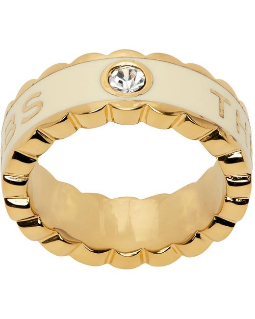Marc Jacobs Metallic Off- 'the Scallop Medallion' Ring