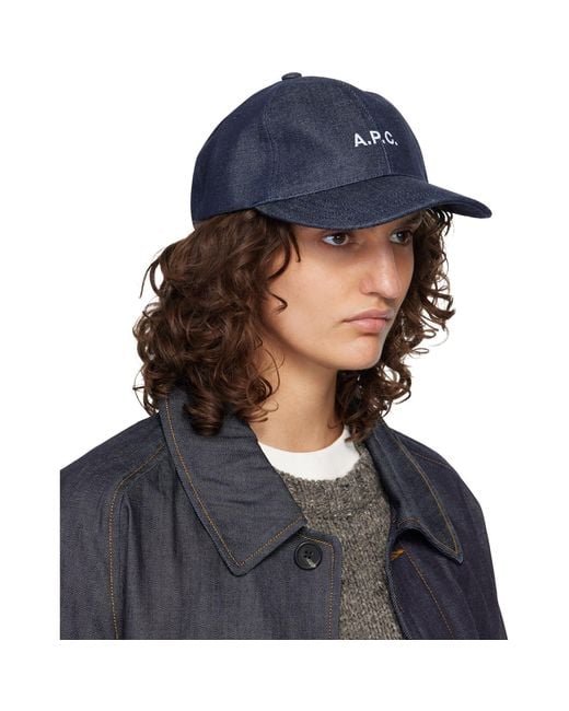 A.P.C. Blue Charlie Baseball Cap