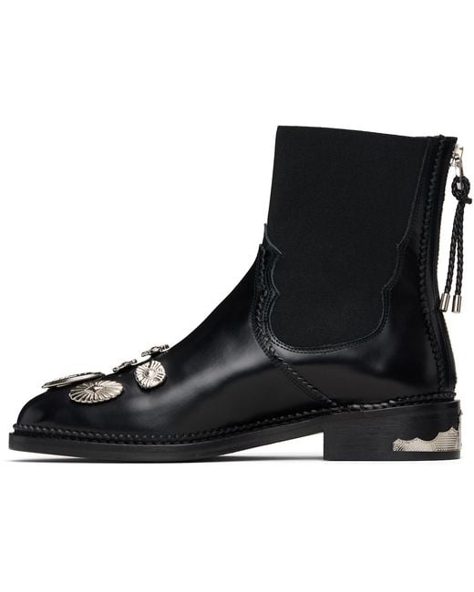 Toga Black Polido Boots