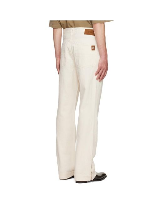 Amiri Natural Off- Straight Flare Jeans for men