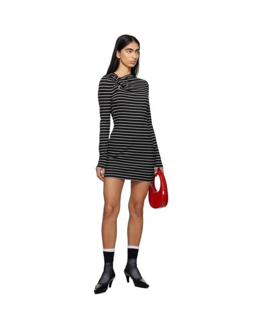 MSGM Black Striped Minidress