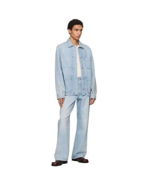 A.P.C. Blue New Rodney Denim Jacket for men