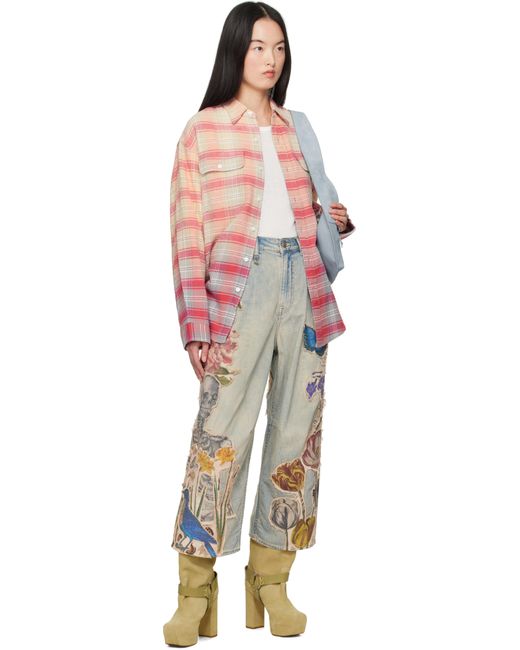 R13 Pink Relaxed Work Shirt