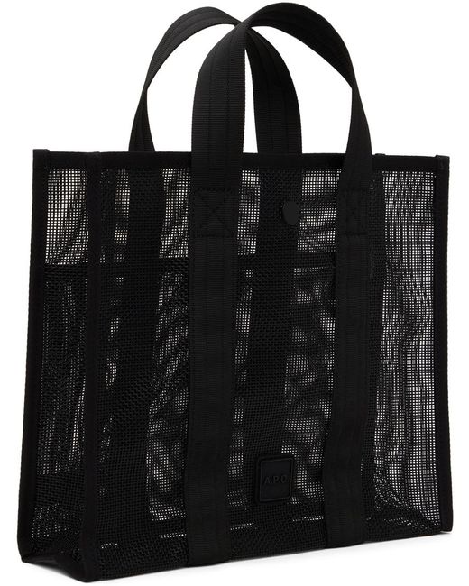 A.P.C. Black Louise Small Tote for men