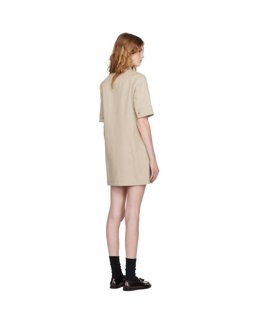 Robe Courte Poly A.P.C. en coloris Black