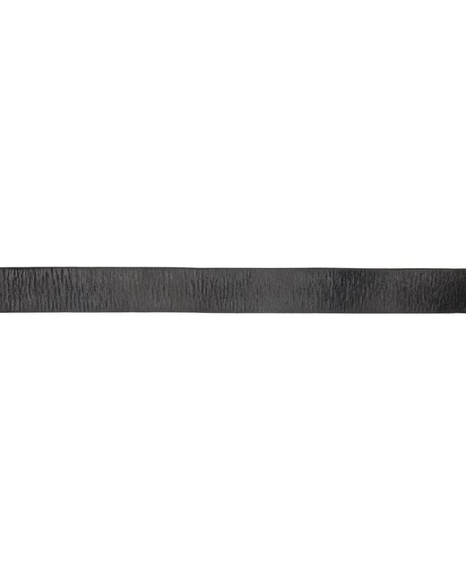 RRL Black Leather Belt for men