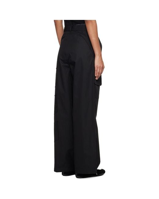 Y-3 Black Wide Cargo Pants
