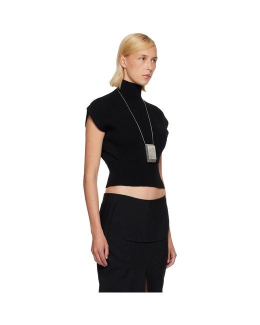 Rick Owens Black Tower Sl Turtleneck