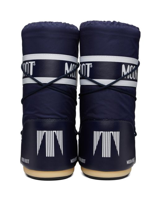 Moon Boot Blue Icon Nylon Boots for men