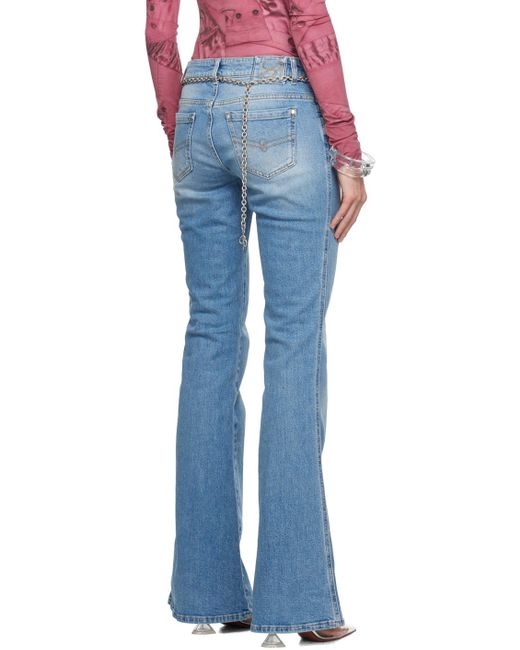 Blumarine Blue Five-pocket Jeans