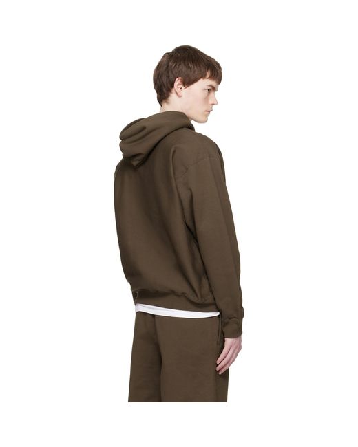 Nike Brown Khaki Solo Swoosh Pullover Hoodie for men