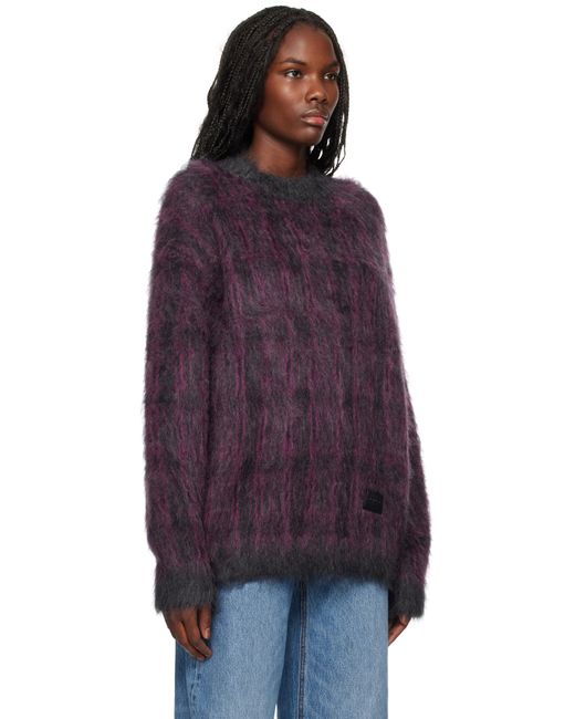Alexander Wang & オーバーサイズ プレイド セーター Purple