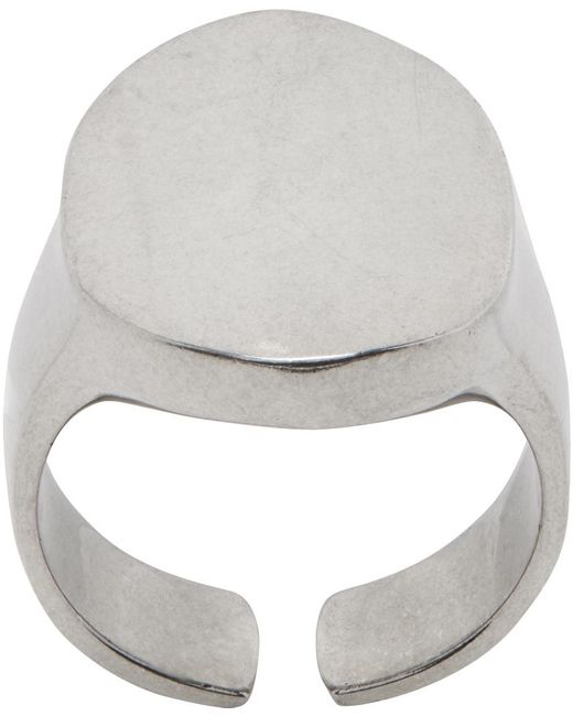 Isabel Marant White Silver Now Ring for men