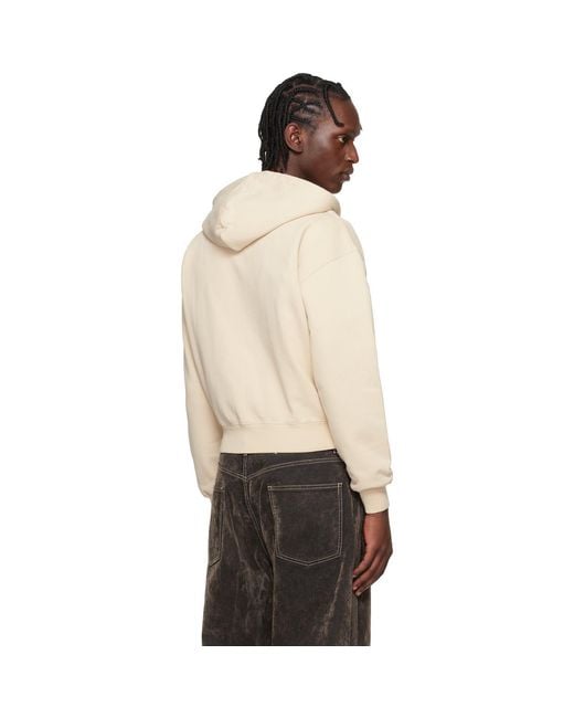Jacquemus Natural La Casa 'The Gros Grain Zipped' Hoodie for men