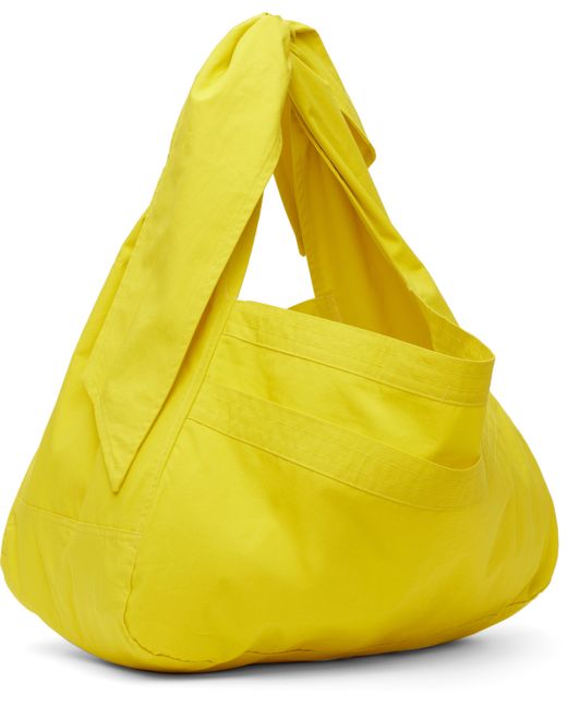 SC103 Yellow Ssense Exclusive Cocoon Sac Tote for men
