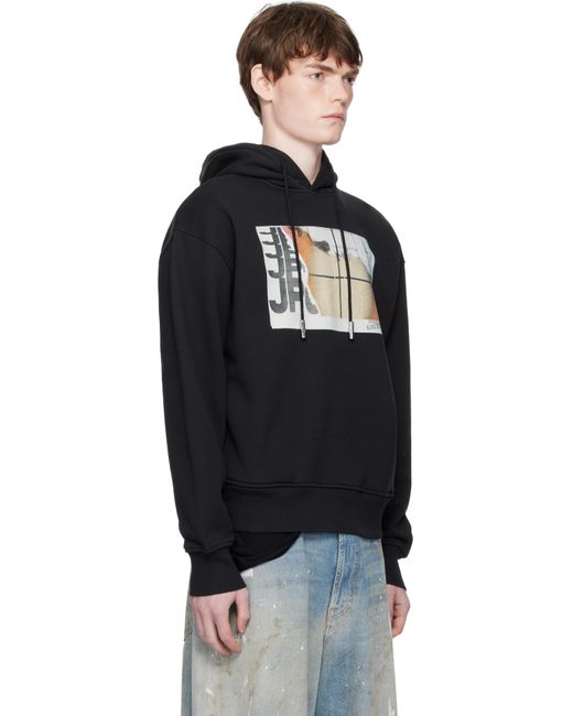 Pull À Capuche Noir À Imprimé Fire Jean Paul Gaultier pour homme en coloris Black