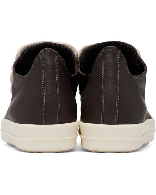 Rick Owens Black Tower Jumbolace Low Sneakers for men