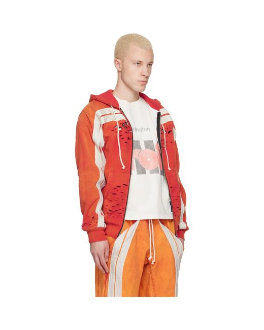 RIVINGTON roi Rebis Red Apocrypha Pious Zip Hoodie for men