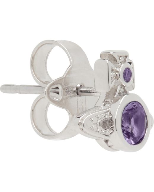 Vivienne Westwood Blue London Orb Single Stud Earring for men
