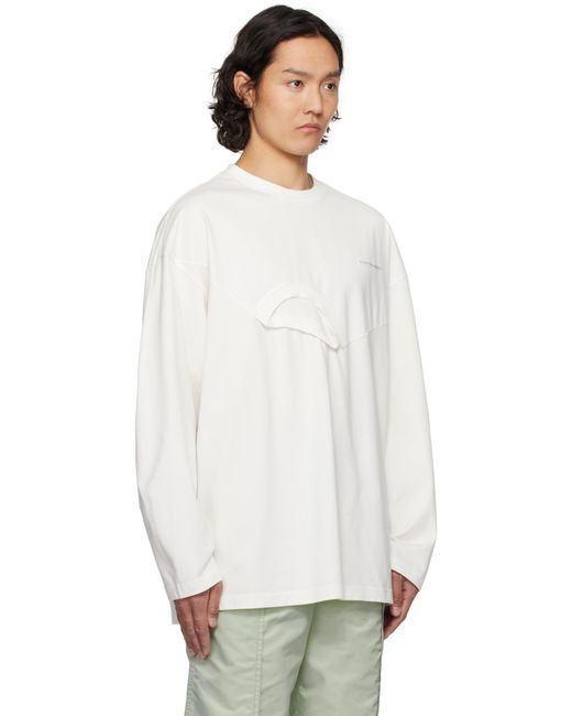 メンズ Feng Chen Wang ホワイト 2In1 オーバーサイズ Tシャツ White