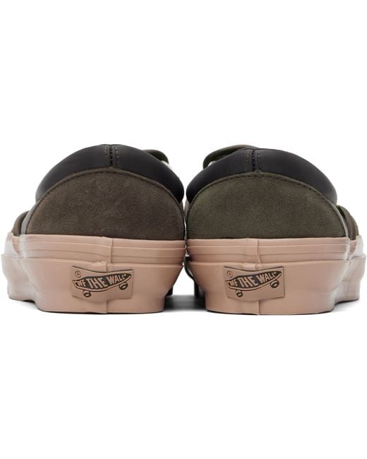 Vans Black Premium Classic Slip-On Sneakers for men