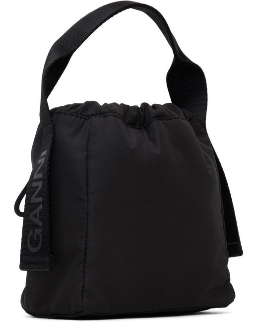 Ganni Black Tech Pouch Bag