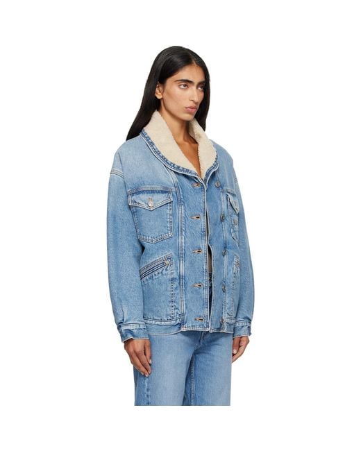Isabel Marant Blue Pimia Denim Jacket