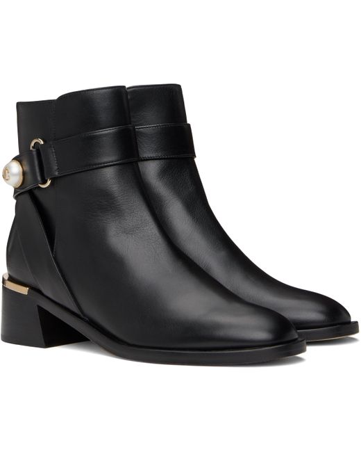 Jimmy Choo Nola Embellished Ankle Boots in Black Size 37.5 New + DustBag $1395