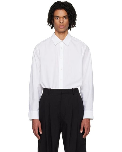 The Row White Julio Shirt for men