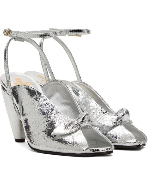 Vivienne Westwood White Bow Peep Heels