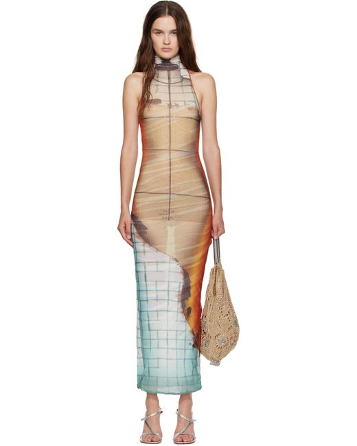 Jean Paul Gaultier Black 'The Long Fire' Maxi Dress