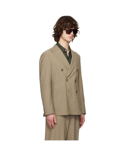 Boss Multicolor Double-Breasted Blazer for men