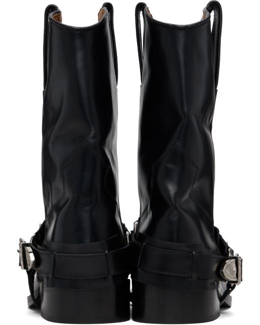 Toga Virilis Black Ssense Exclusive Leather Aj1178 Boots for men