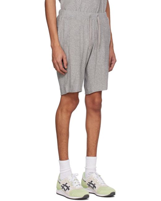 Sunspel Multicolor Gray Towelling Shorts for men