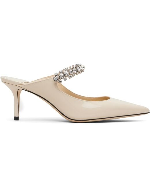 Jimmy Choo White Off- Bing 65 Heels