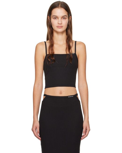 T By Alexander Wang Black Cropped Camisole