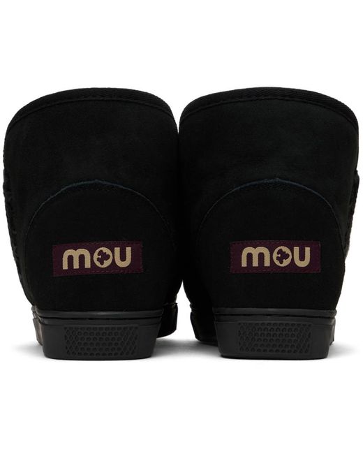 Mou Black Sneaker Boots