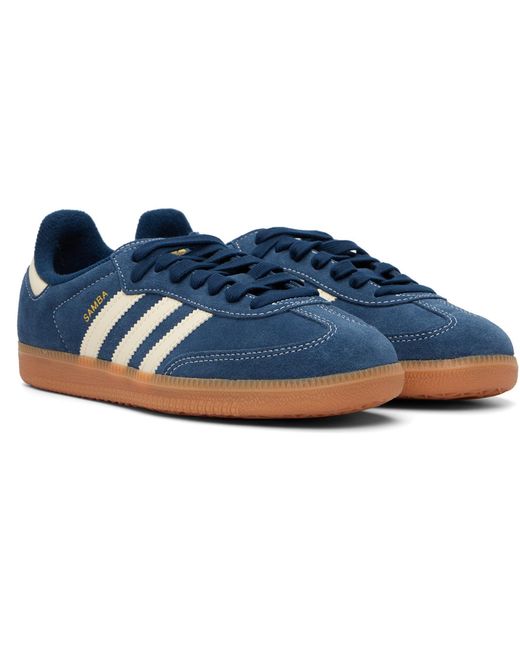 Adidas Originals Blue Samba Og Sneakers for men