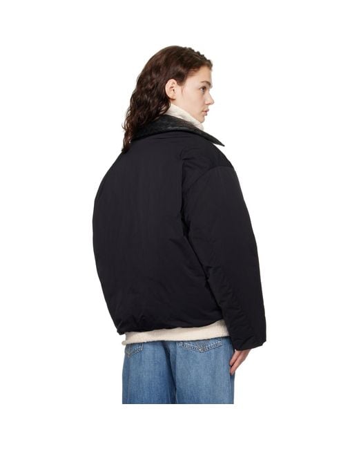 Bottega Veneta Black Tech Nylon Down Jacket