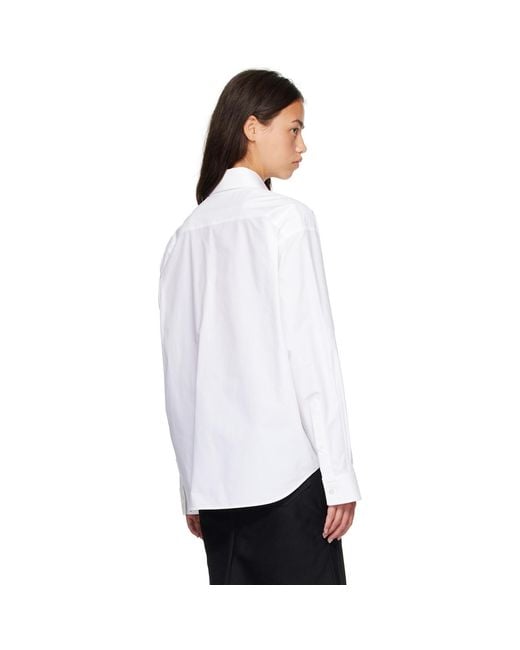 Balenciaga White L/S Large Fit Shirt