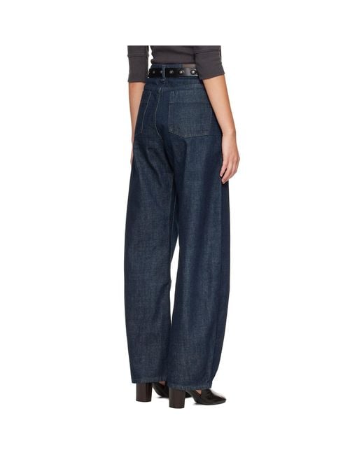 Lemaire Blue High Waisted Curved
