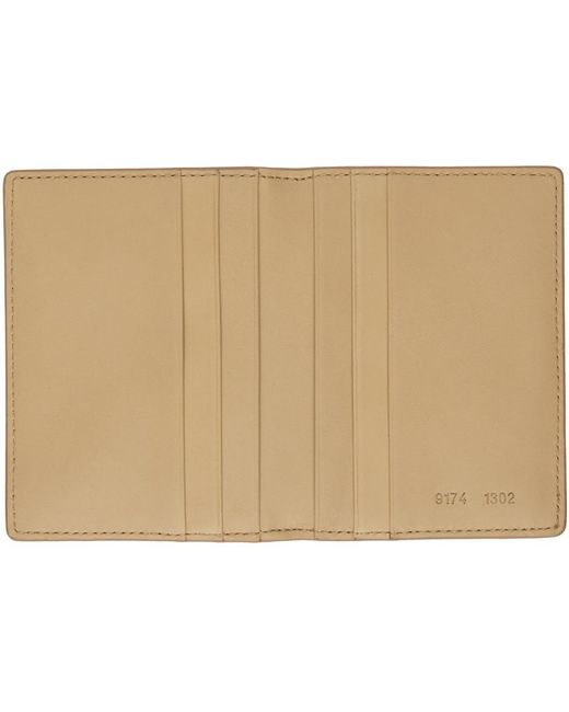 Common Projects Brown Tan Card Holder Wallet for men