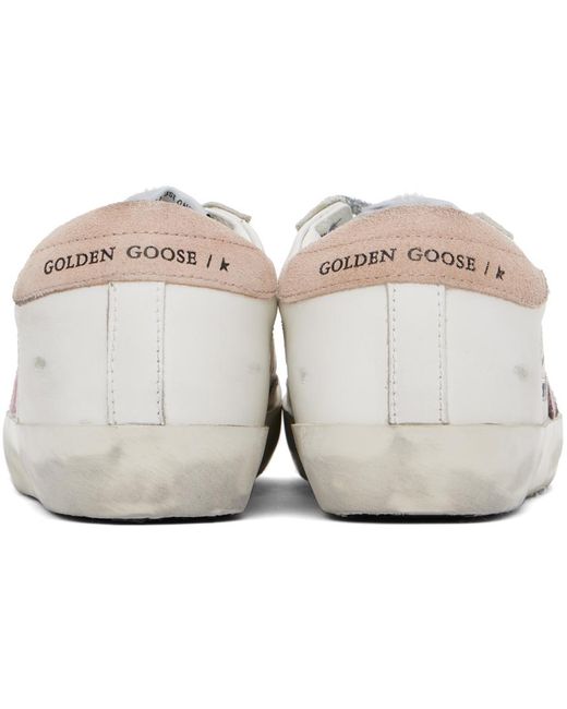 Golden Goose Deluxe Brand Black White & Pink Super-star Sneakers
