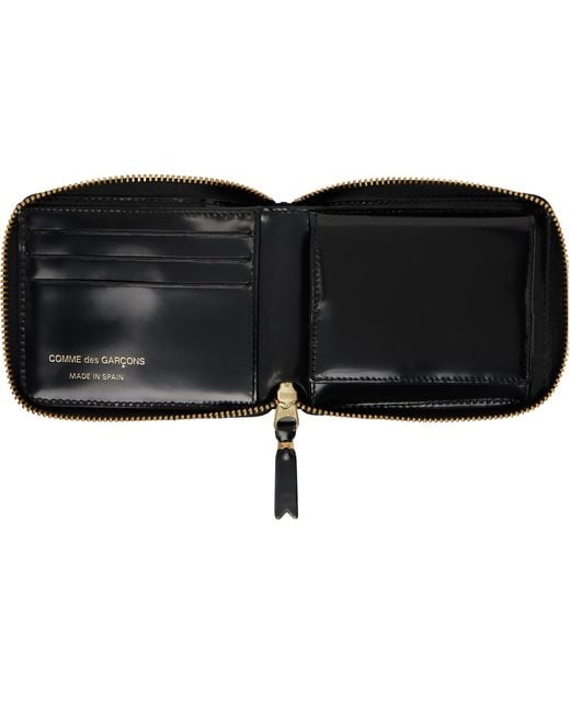 Comme des Garçons Black Dots Embossed Leather Wallet for men