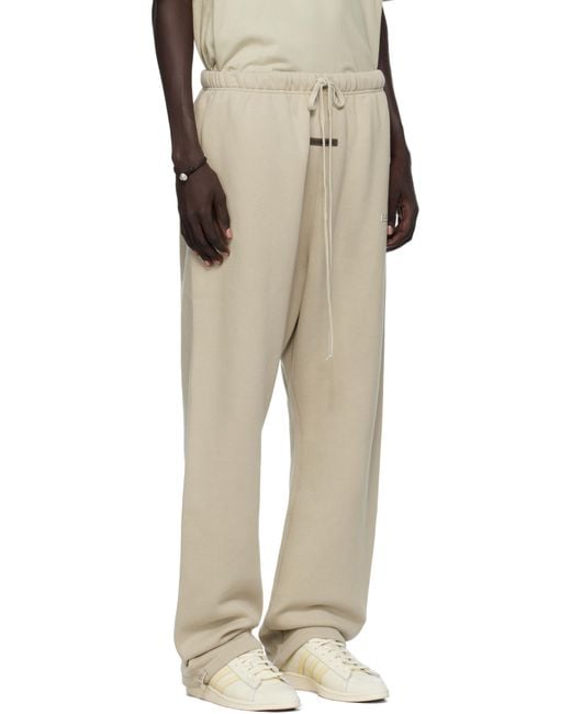 Fear Of God Natural Taupe Relaxed Fleece Sweatpants for men