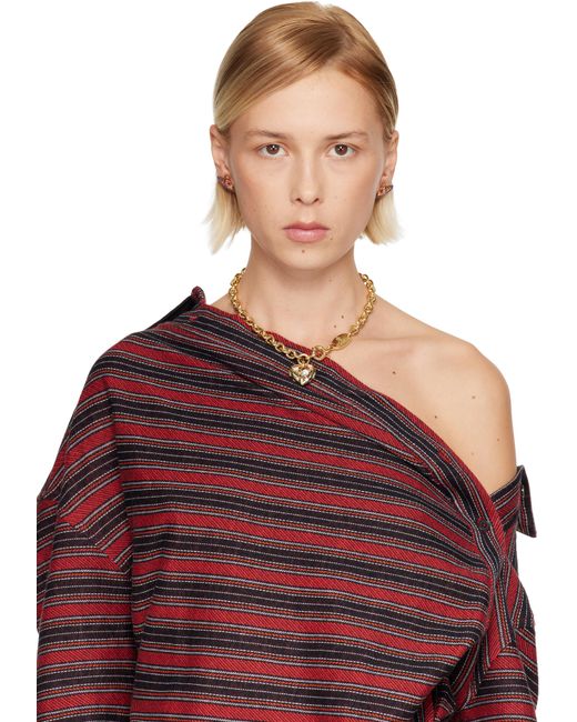 Vivienne Westwood Black Small Neo Bas Relief Earrings