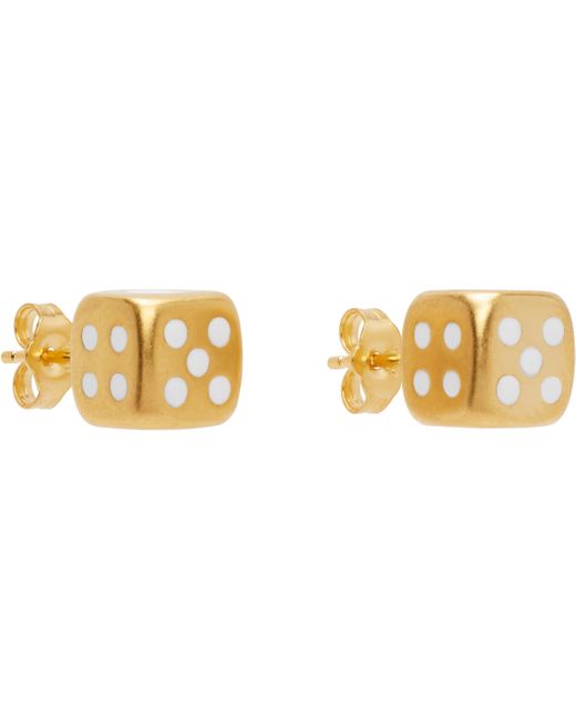 Boucles D'Oreilles À Ornement En Forme De Dé Veert pour homme en coloris Black