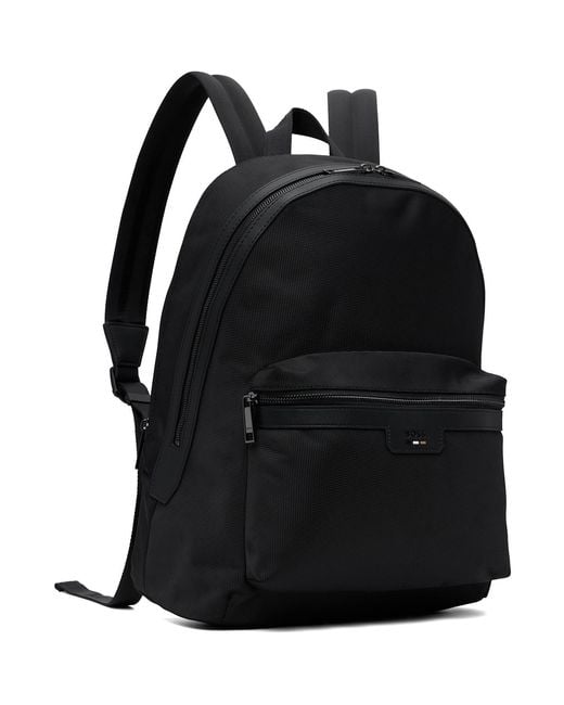 Boss Black Signature Trims Structured Backpack for men