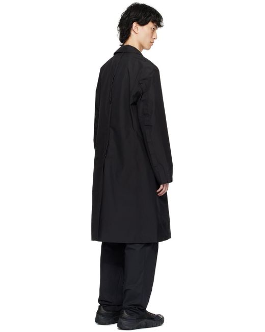 Y-3 Black Atelier Pinched Seam Coat for men